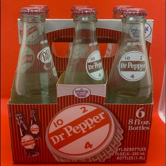 Dr. Pepper Other Vintage Glass Drpepper 6 Pack Bottles Used With